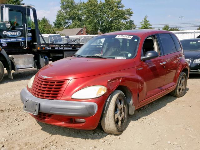 3C8FY4BB21T599737 - 2001 CHRYSLER PT CRUISER RED photo 2