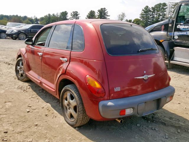 3C8FY4BB21T599737 - 2001 CHRYSLER PT CRUISER RED photo 3