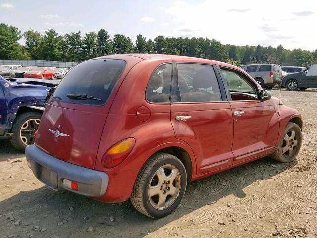 3C8FY4BB21T599737 - 2001 CHRYSLER PT CRUISER RED photo 4