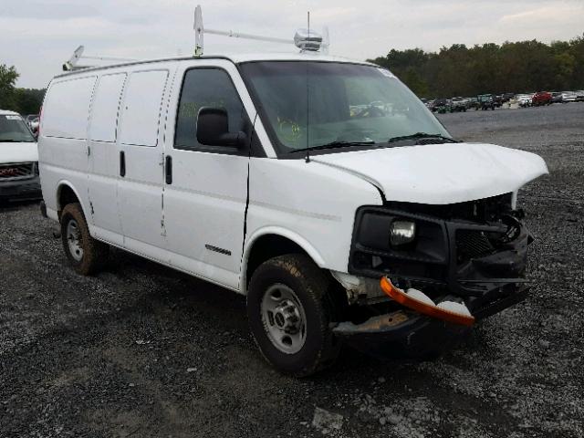 1GTHG35U361255644 - 2006 GMC SAVANA G35 WHITE photo 1