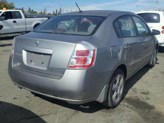 3N1AB61E28L637517 - 2008 NISSAN SENTRA 2.0 SILVER photo 4