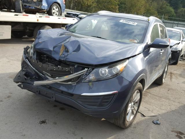 KNDPB3A22C7322046 - 2012 KIA SPORTAGE B BLUE photo 2