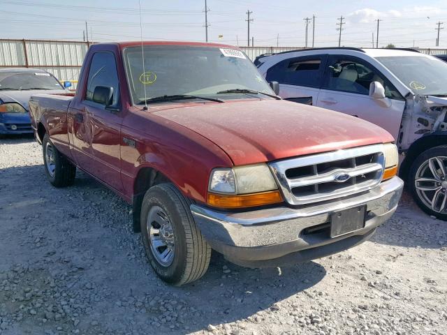 1FTYR10V0XUB44435 - 1999 FORD RANGER MAROON photo 1