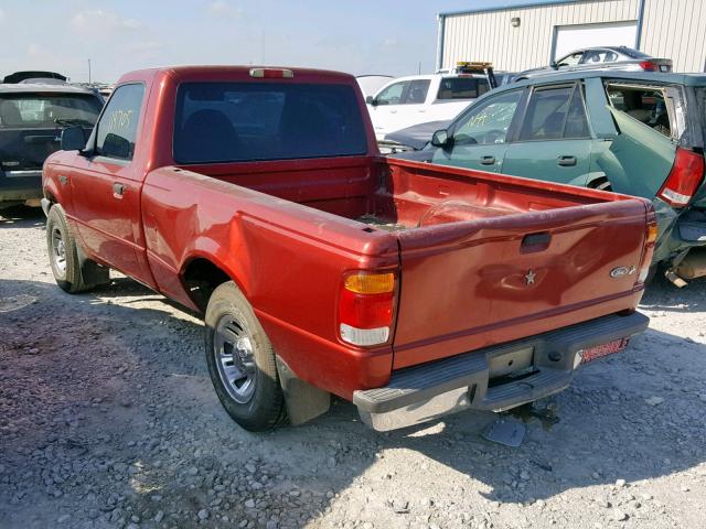 1FTYR10V0XUB44435 - 1999 FORD RANGER MAROON photo 3