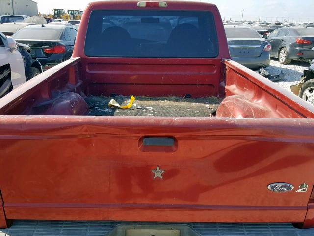 1FTYR10V0XUB44435 - 1999 FORD RANGER MAROON photo 6