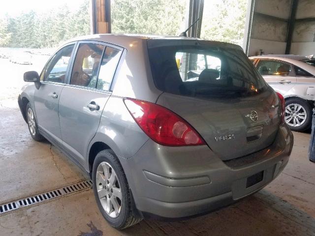 3N1BC13E27L386689 - 2007 NISSAN VERSA S GRAY photo 3