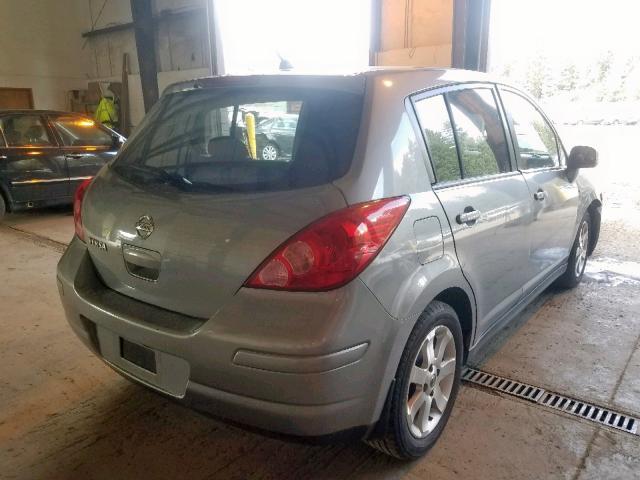 3N1BC13E27L386689 - 2007 NISSAN VERSA S GRAY photo 4