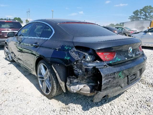 WBA6A0C57DDZ04423 - 2013 BMW 640 I BLACK photo 3