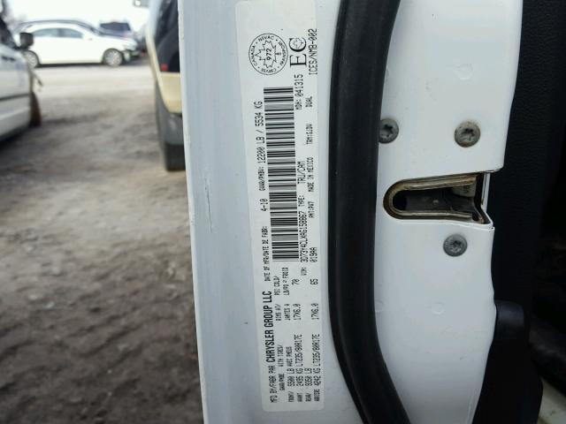 3D73Y4CLXAG158867 - 2010 DODGE RAM 3500 WHITE photo 10