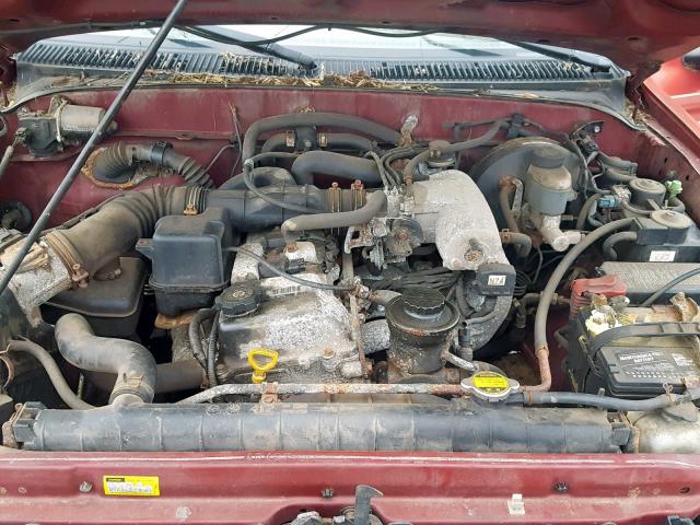 5TEPM62N61Z768565 - 2001 TOYOTA TACOMA RED photo 7