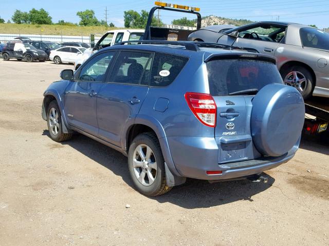 2T3DK4DV0BW039940 - 2011 TOYOTA RAV4 LIMIT BLUE photo 3