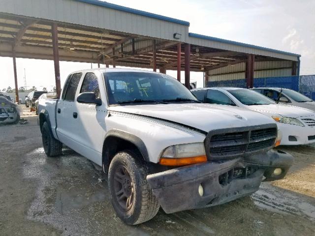 1D7HL38K64S780801 - 2004 DODGE DAKOTA QUA WHITE photo 1