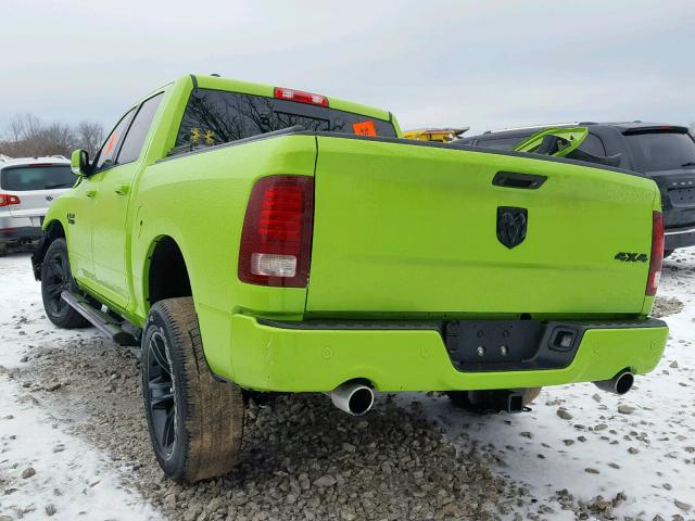 1C6RR7MT9HS748120 - 2017 RAM 1500 SPORT GREEN photo 3