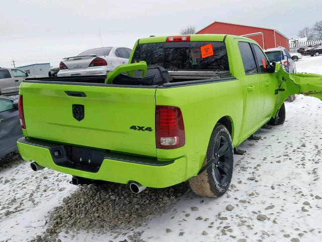 1C6RR7MT9HS748120 - 2017 RAM 1500 SPORT GREEN photo 4