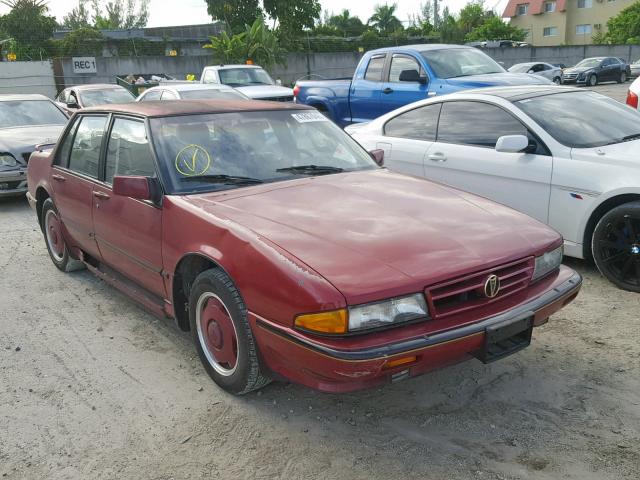 1G2HY54C7KW243578 - 1989 PONTIAC BONNEVILLE BURGUNDY photo 1