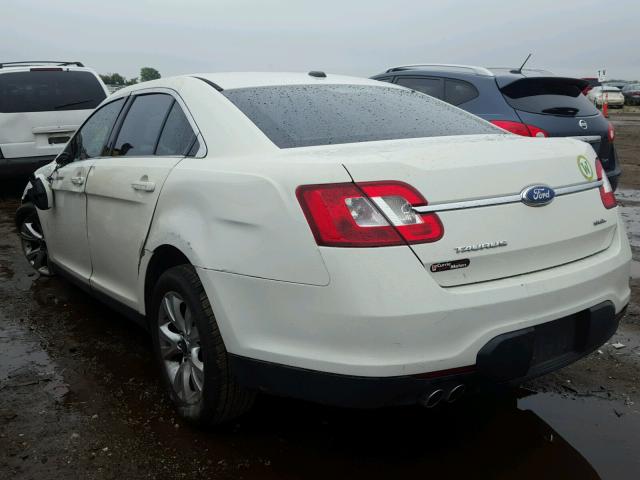 1FAHP2EW2BG158945 - 2011 FORD TAURUS SEL WHITE photo 3