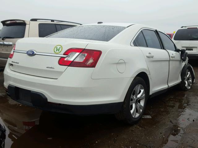 1FAHP2EW2BG158945 - 2011 FORD TAURUS SEL WHITE photo 4