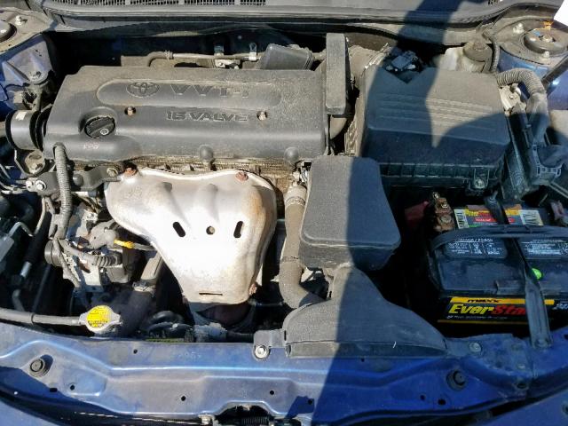 4T1BE46K29U293752 - 2009 TOYOTA CAMRY BASE BLUE photo 7