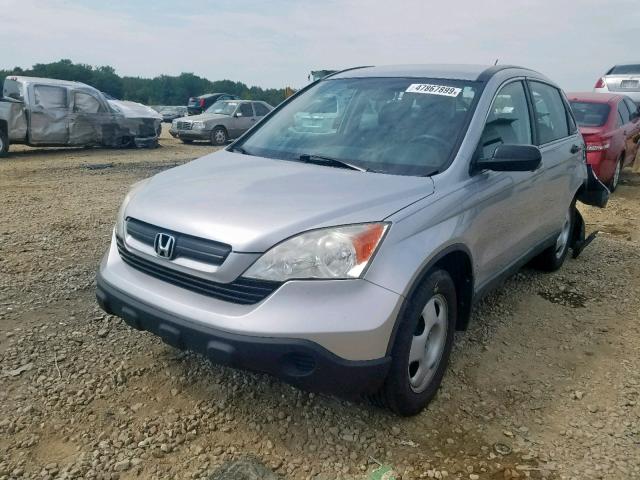 5J6RE38339L028616 - 2009 HONDA CR-V LX SILVER photo 2