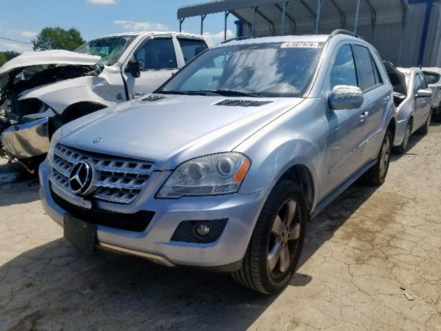 4JGBB86E19A455141 - 2009 MERCEDES-BENZ ML 350 BLUE photo 2