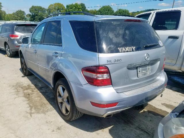 4JGBB86E19A455141 - 2009 MERCEDES-BENZ ML 350 BLUE photo 3