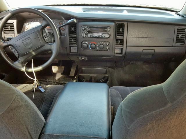 1D7HL48X03S181232 - 2003 DODGE DAKOTA QUA BLUE photo 9