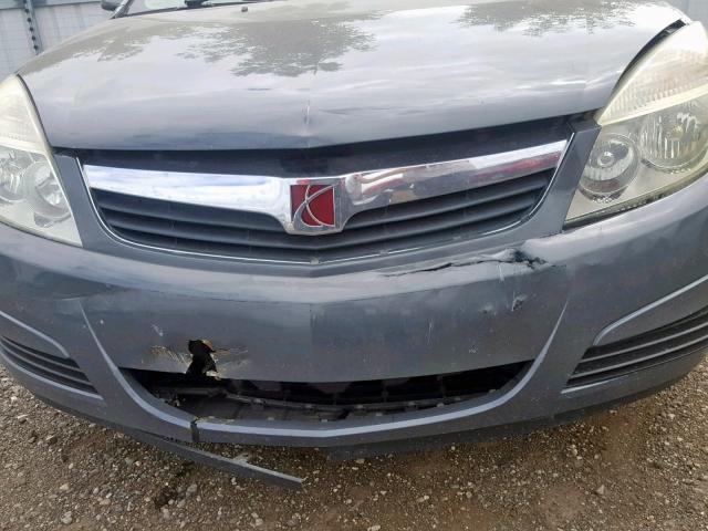 1G8ZS57N17F131004 - 2007 SATURN AURA XE GRAY photo 9