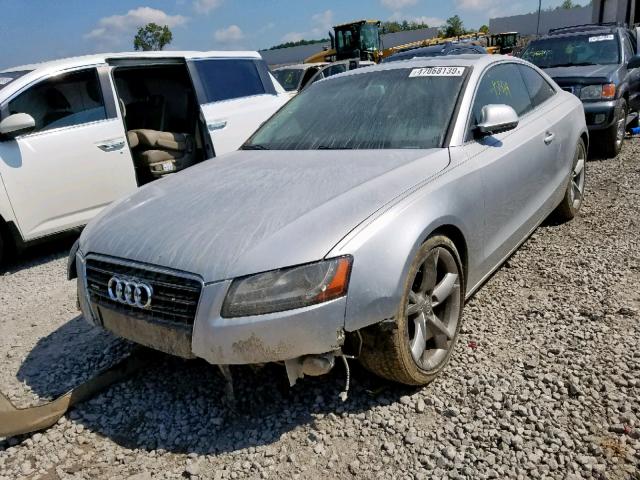 WAUDK78T19A048193 - 2009 AUDI A5 QUATTRO GRAY photo 2