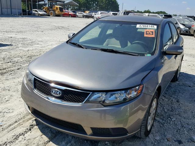 KNAFU4A20A5860763 - 2010 KIA FORTE EX GRAY photo 2