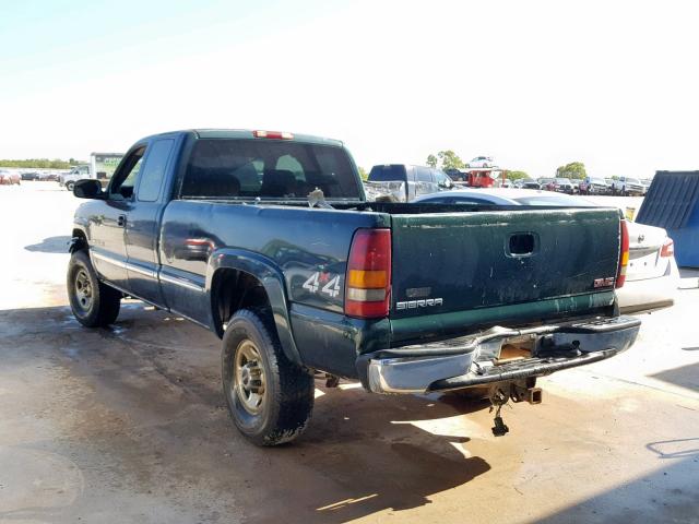 1GTHK29G51E258219 - 2001 GMC SIERRA K25 GREEN photo 3