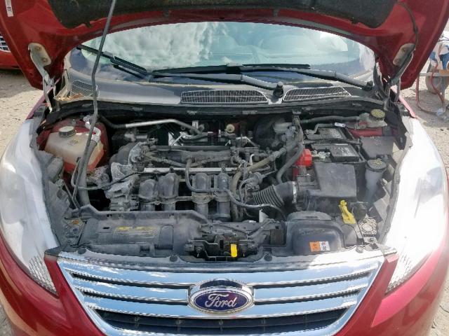 3FADP4BJ7BM156536 - 2011 FORD FIESTA SE RED photo 7