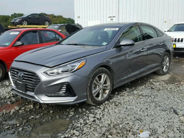 5NPE34AF7JH657793 - 2018 HYUNDAI SONATA SPO GRAY photo 2