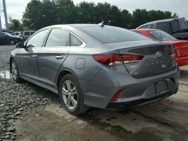 5NPE34AF7JH657793 - 2018 HYUNDAI SONATA SPO GRAY photo 3