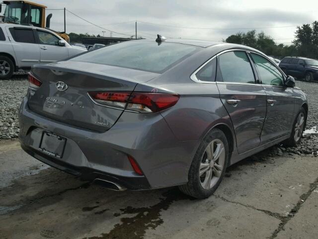 5NPE34AF7JH657793 - 2018 HYUNDAI SONATA SPO GRAY photo 4