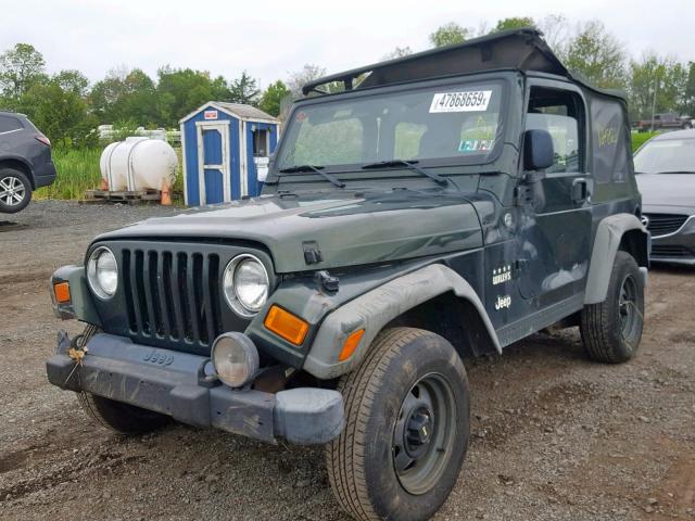 1J4FA39SX5P308752 - 2005 JEEP WRANGLER X GREEN photo 2