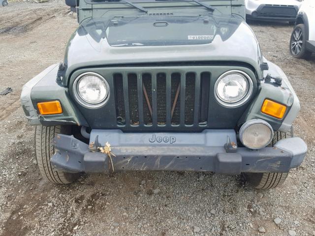 1J4FA39SX5P308752 - 2005 JEEP WRANGLER X GREEN photo 9