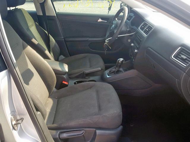3VW2K7AJ7EM291083 - 2014 VOLKSWAGEN JETTA BASE 银色 照片 5