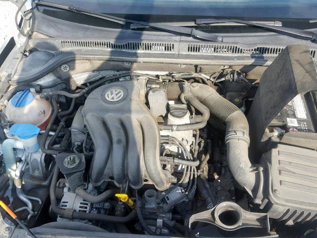 3VW2K7AJ7EM291083 - 2014 VOLKSWAGEN JETTA BASE 银色 照片 7