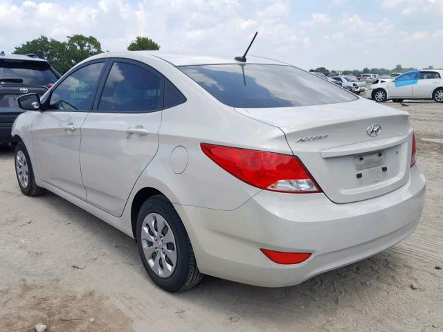 KMHCT4AE0GU064656 - 2016 HYUNDAI ACCENT SE WHITE photo 3