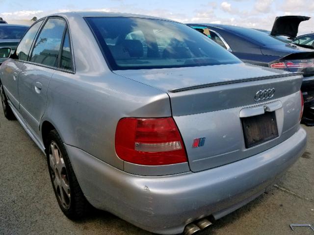 WAURD68D61A002625 - 2001 AUDI S4 2.7 QUA SILVER photo 3