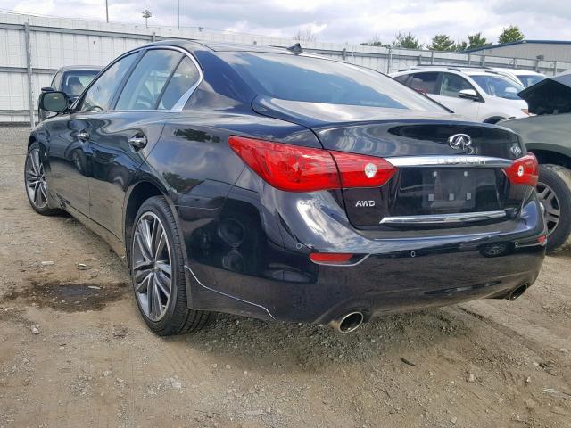 JN1BV7AR6FM396231 - 2015 INFINITI Q50 BASE BLACK photo 3