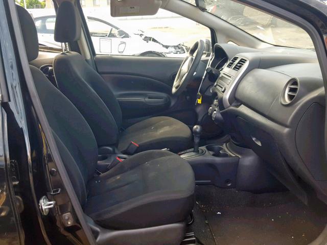 3N1CE2CPXEL430764 - 2014 NISSAN VERSA NOTE BLACK photo 5