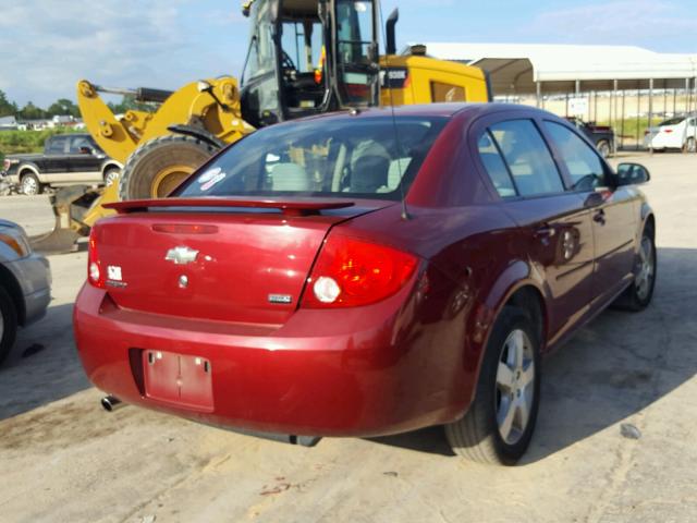 1G1AL58F987244436 - 2008 CHEVROLET COBALT LT RED photo 4