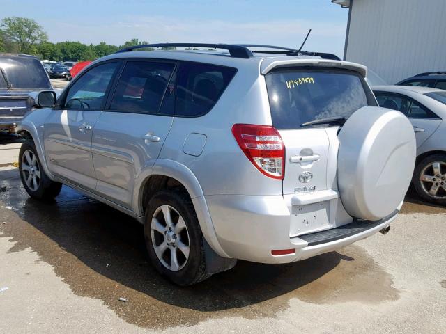 2T3DF4DV1CW243068 - 2012 TOYOTA RAV4 LIMIT SILVER photo 3