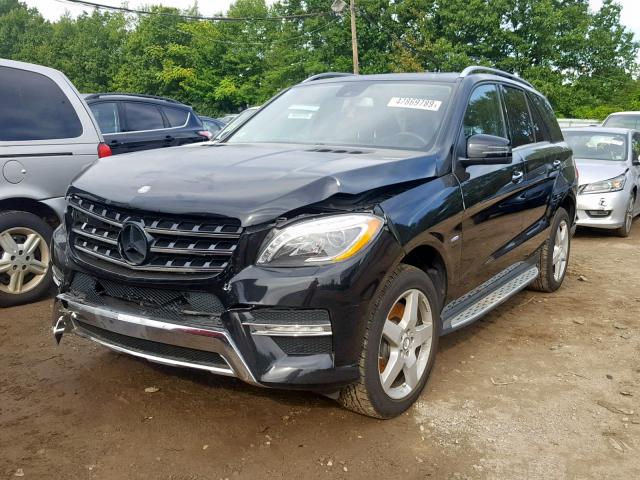 4JGDA7DB3CA043874 - 2012 MERCEDES-BENZ ML 550 4MA BLACK photo 2