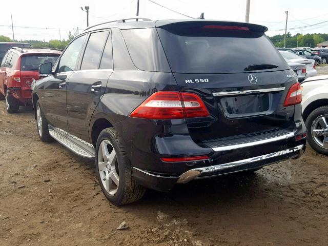 4JGDA7DB3CA043874 - 2012 MERCEDES-BENZ ML 550 4MA BLACK photo 3