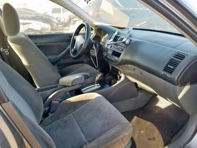 2HGES16325H506344 - 2005 HONDA CIVIC DX V GRAY photo 5