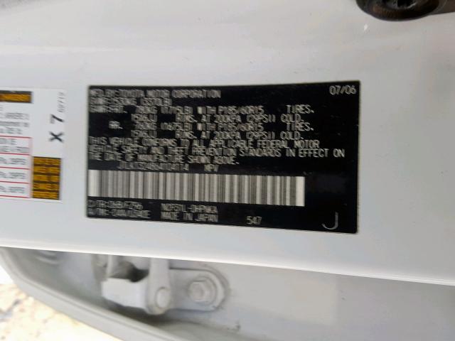 JTLKT324864104114 - 2006 TOYOTA SCION XB 白色 照片 10