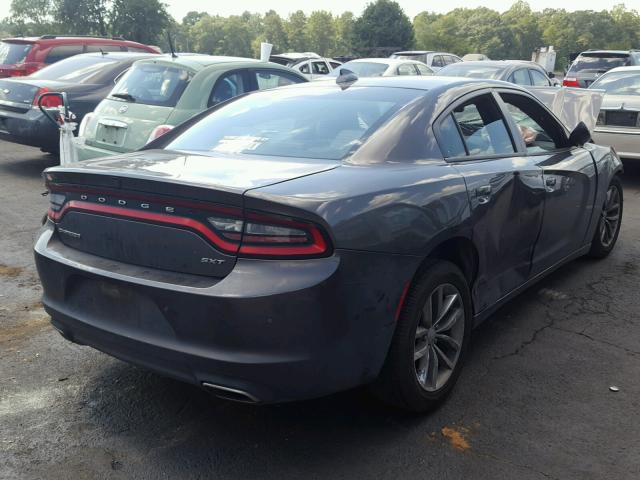 2C3CDXHGXFH857589 - 2015 DODGE CHARGER SX GRAY photo 4