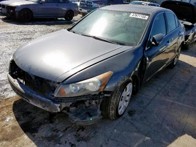 1HGCP36868A030098 - 2008 HONDA ACCORD EXL GRAY photo 2